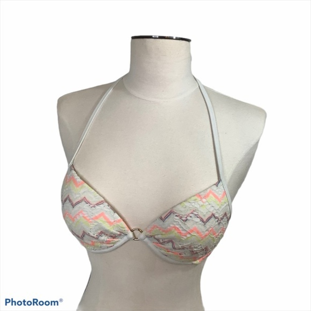 VS geometric halter bikini top push up size 32B